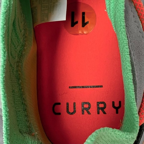 Under Armor Curry‎ Flow Cozy Green Orange Shoes Mens 11 / Womens 12.5 NWOB main image 4